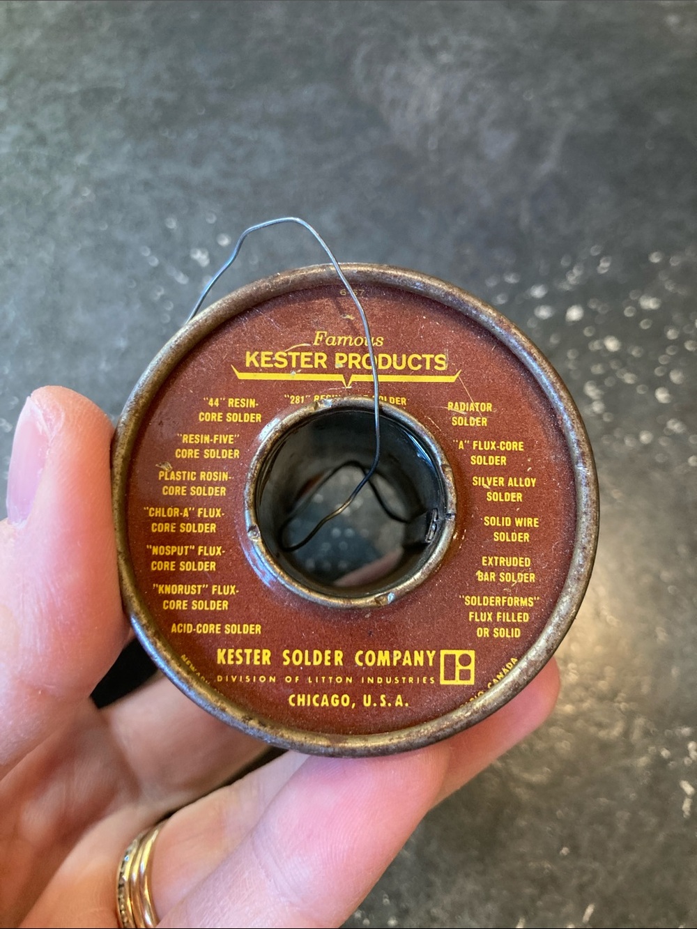 Kester Solder Company “44” Resin Core Solder
